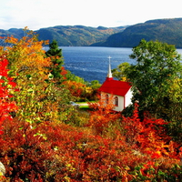 Autumn church