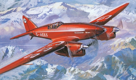 de Havilland Comet - de, comet, plane, antique, drawing, airplane, race, painting, art, vintage, classic, havilland