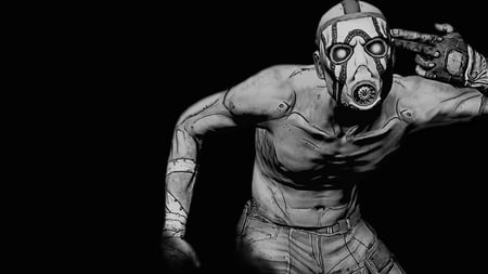 Borderlands - weird, psycho, game, mask