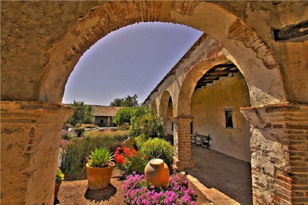 Spanish Home - house, rock, spanish, sky