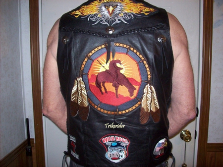 Leather MC vest