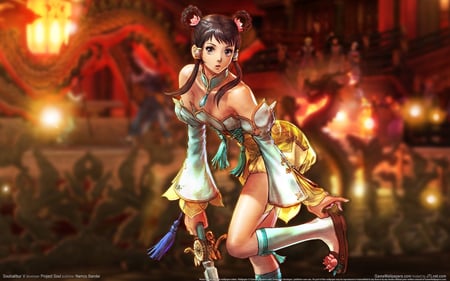 Soul Calibur - pretty, anime, dress, eye, stunning, face, video game, soul calibur, soul calibur v, game, soul calibur 5, hot, girl, beauty, lovely, hair, fantasy, lips, babe, cute, 3d, sexy