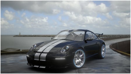 YOURE DREAM CAR - black, porsche, fast, car, hot