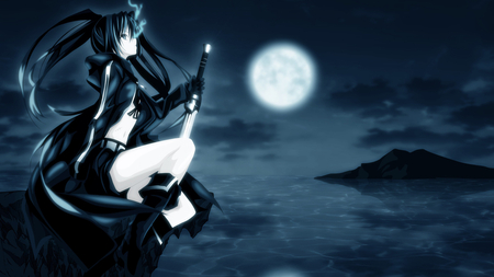 Black Rock Sooter - rock, black, anime, shooter