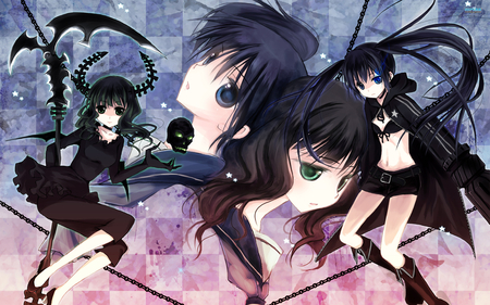 Black Rock Shooter - rock, anime, shooter, black