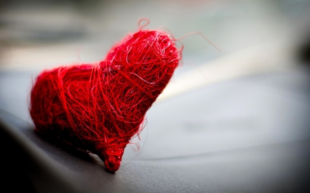 red heart - heart, red, photography, macro, love