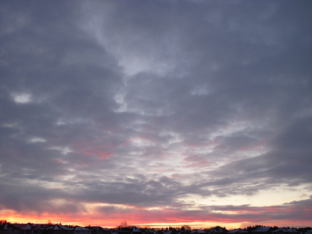 Clouds 07 Sunrise  - white, sky, grey, red, photography, clouds, sunrise