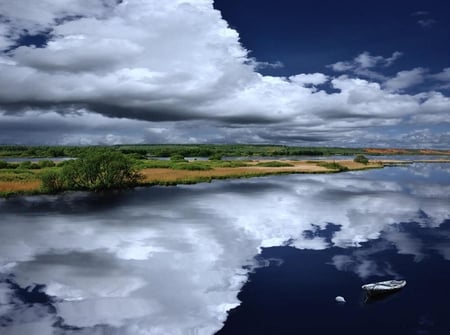 Chemical eruption - sky, nature, clouds, smoke