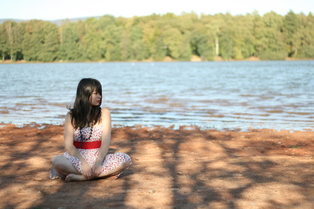 Nice day, today. - woman, entertainment, lake, people