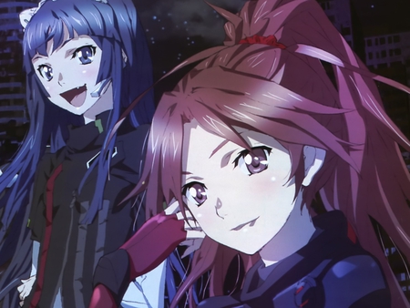 Guilty Crown - girls, guilty crown, friends, ayase, tsugumi