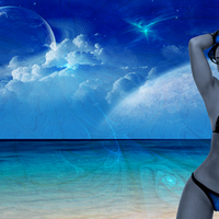 Natasha-Yi Blue creation DALISSA STUDIO