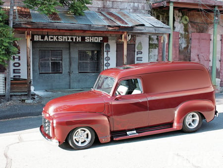 1949 GMC Panel Truck - street, hot, antique, custom, vintage, hotrod, store, classic, old, motors, truck, rod, town, wagon, 1949, 49 gmc, general, panel