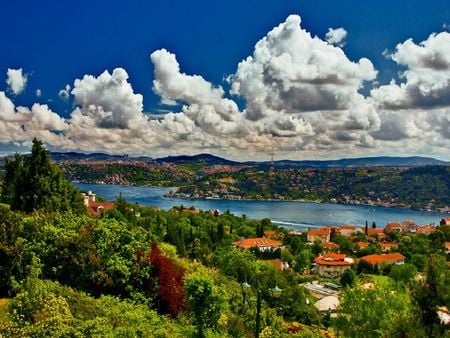 wonderful bosphorus in istanbul - istanbul, bosphorus, turkey