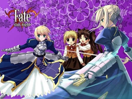 Saber - fate stay night, chibi, saber, rin