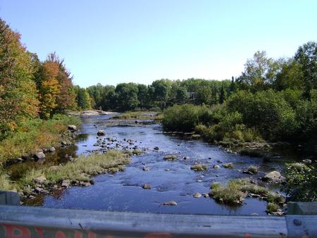 Untitle - river, blue, tree, sky