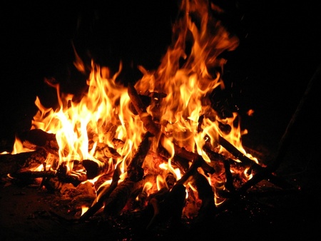 Bonfire Wallpaper - white, yellow, fire, hot, red, camp, flames, orange