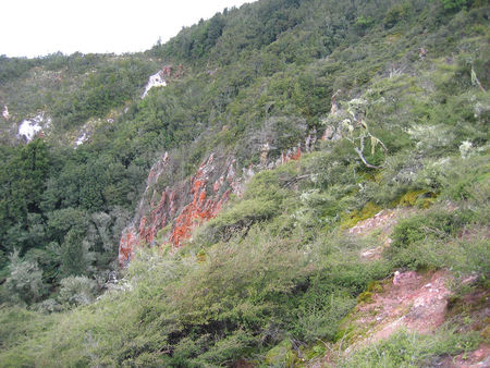 rainbow mountain - pink rocks, red rocks