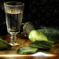 Cucumber with vodca