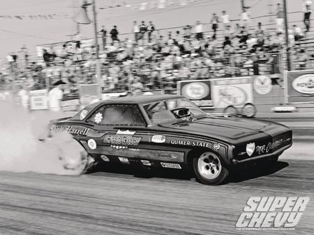 Super Chevy Drag Racing Greats - 1969, bowtie, funny car, gm