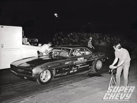 Super Chevy Drag Racing Greats - pipes, funny car, drag race, gm