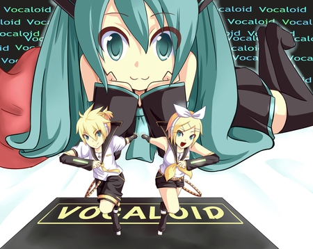 principals vocaloids!!!! - runing, vocaloids, miku, kagamine