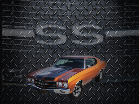 Chevrolet Chevelle SS - chevelle, orange, ss, chevrolet