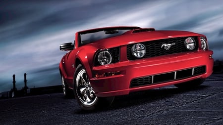 Ford Mustang - nice, cool, red, mustang, ford, awesome, speed cars