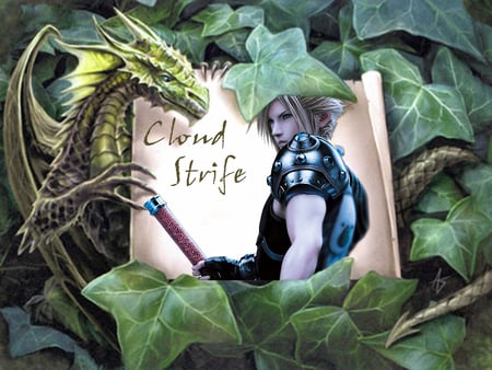 Cloud 1 - drake, strife, green, cloud, final fantasy