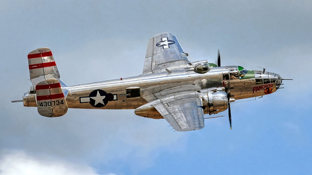 Panchito - flying, b-25 mitchell, wwii, beautiful, bomber