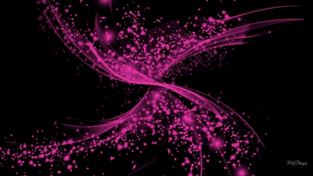 Twisted - bright, abstract, stars, magenta, pink, digital, twist