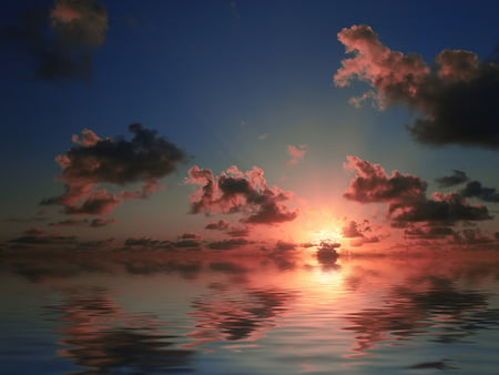 Calm Sunrise - pc, hot, sun, sunbeam, colorful, white, reflections, amazing, purple, evening, reflected, sunrays, wallpaper, waves, ambar, nature, tranquil, pink, beautiful, mirror, beauty, nice, sky, photography, brightness, black, calm, oceans, desktop, serene, shadows, violet, new day end of day, blue, awesome, lightness, gray, natural, amber, horizon, sundown, darkness, bay, widescreen, art, dark, cool, afternoon, golden, sunny, light, multi-coloured, dawn, photoshop, seasons, sunrise, sea, sunshine, water, oceanscape, multicolor, clouds, sunsets, fullscreen, morning, background, day, seascape, waterscape, gold, serenity, bright, colours, colors, photo