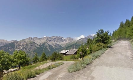 Piedmont, Italy - home, trees, italy, hills, mountains, house, road