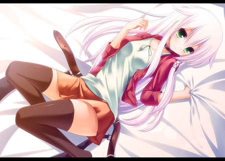 Ancer - girl, female, long hair, anime, ancer