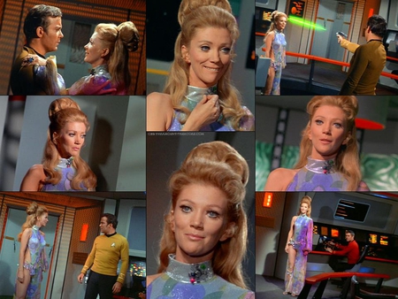 Actress Kathie Browne as Deela from the Star Trek Episode Wink of an Eye - deela, wink of an eye, kirk, kathie browne, spock