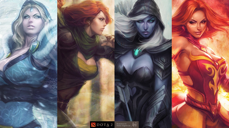 Dota 2 Heroines - dota 2, league of legends, moba, dota, hon