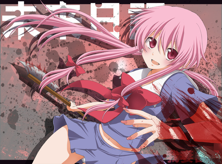 Yuno Gasai - yuno, anime, mirai, nikki