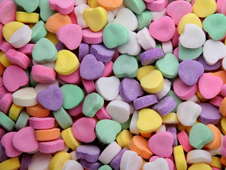 CandyHeartz - candy, yummy, valentines, heart, colorful, sugar