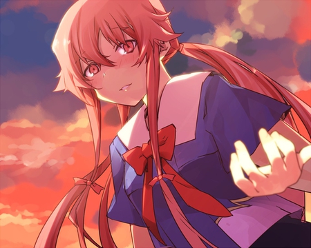 Yuno Gasai - yuno, anime, mirai, nikki