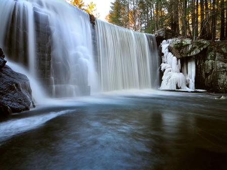 Falls - white, amazing, cool, beautiful, waterfall