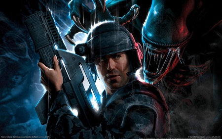 Alien Colonial Marines - monster, creature, alien colonial marines, cgi, game, dark