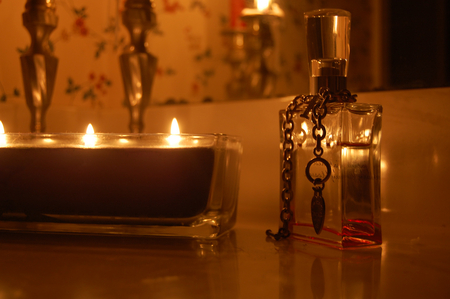 Romance - special, perfumme, abstract, photography, candles, romance, lights