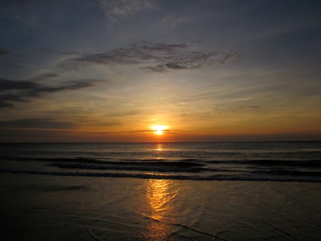 sunset - michigan, lake, sunset, on