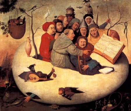 The Concert in the Egg - 1561, bosch, abstract, artwork, fantasy