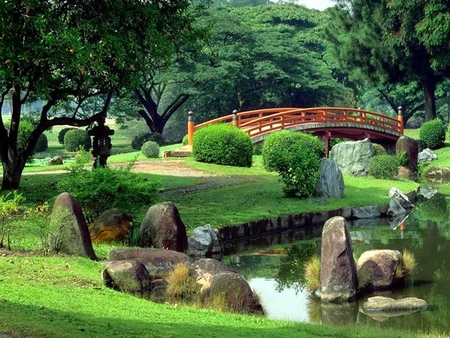 CROSS OVER THE BRIDGE - trees, gorgeous, beautiful, bridge