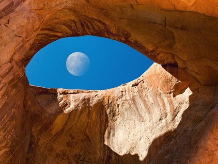 The Blue Eye - wonderful, moon, nature, beautiful, rock, eye, photo