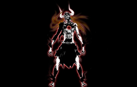 Ichigo as vasto lorde in black attire