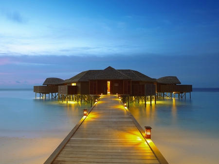 Beach Huts - huts, picture, beach, beautiful