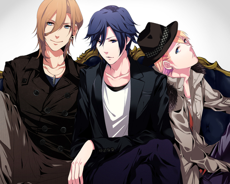 Ren, Tokiya & Shou - tokiya, sexy, shou, hot, anime, ren, uta no prince, boys