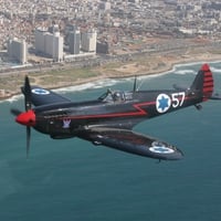 Israeli classic plane Spitfire