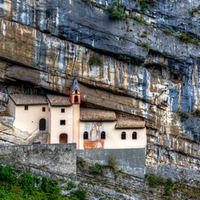 Church in cliffs